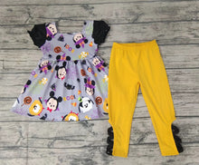 Load image into Gallery viewer, Baby girls Halloween cartoon cross legging clothes sets
