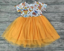 Load image into Gallery viewer, Baby girls Halloween cartoon tutu knee length dresses
