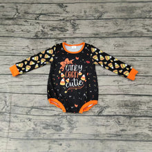 Load image into Gallery viewer, Baby girls Halloween candy rompers
