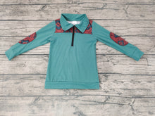 Load image into Gallery viewer, Baby Boys western aztec brown pullover shirts
