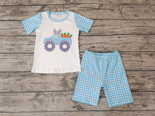 Load image into Gallery viewer, Baby Boys Easter Bunny Tractor shorts sets
