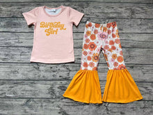 Load image into Gallery viewer, Baby Birthday Girl Flowers Bottom Pants Clothes Sets
