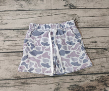 Load image into Gallery viewer, Baby Boys Toddler Grey Camo Print Hunting Summer Bottom Shorts
