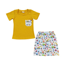 Load image into Gallery viewer, Baby Boys Excavator Pockets shorts sets
