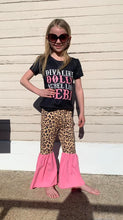 Load image into Gallery viewer, Hotpink baby girls singer bell bottom pants sets
