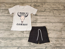 Load image into Gallery viewer, Baby Boys Mama&#39;s Little Cowboy Western Summer Shorts Sets
