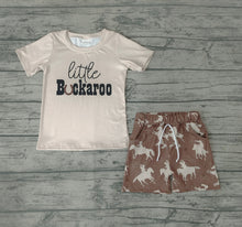 Load image into Gallery viewer, Baby Boys Rodeo Brown Shorts Sets
