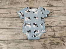 Load image into Gallery viewer, Baby Boys Cow Western Short Sleeve Summer Rompers
