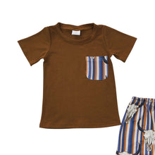 Load image into Gallery viewer, Baby Boys Cow Skull Summer Shorts Sets

