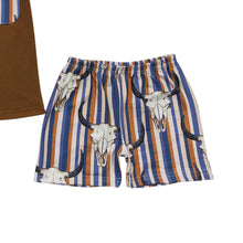 Load image into Gallery viewer, Baby Boys Cow Skull Summer Shorts Sets
