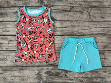 Load image into Gallery viewer, Baby Boys Sleeveless Boots Western Summer Shorts Sets
