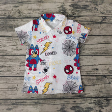 Load image into Gallery viewer, Baby Boys Halloween Dogs Short Sleeve Shirts Tops
