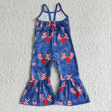 Load image into Gallery viewer, Baby girls 4th of July Jumpsuits 3
