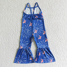 Load image into Gallery viewer, Baby girls 4th of July Jumpsuits 4
