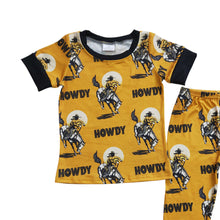 Load image into Gallery viewer, Baby Boys Howdy Western Pants Pajamas Clothes Sets
