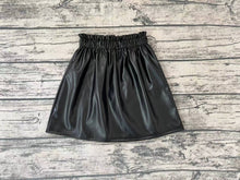 Load image into Gallery viewer, Baby Girls Black Leather Skirts
