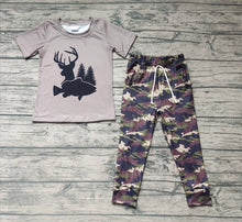 Load image into Gallery viewer, Baby Boys Deer Camo Tee Shirt Pants Sets
