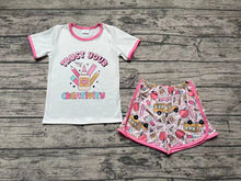 Load image into Gallery viewer, Baby Girls Back To School Shirt Shorts Shorts Sets
