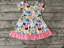 Load image into Gallery viewer, Baby Girls Back To School Dogs Dresses
