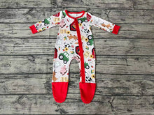 Load image into Gallery viewer, Baby Boys Farm Zip Rompers
