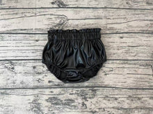 Load image into Gallery viewer, Baby Girls Black Pleather Summer Bummies Bottoms
