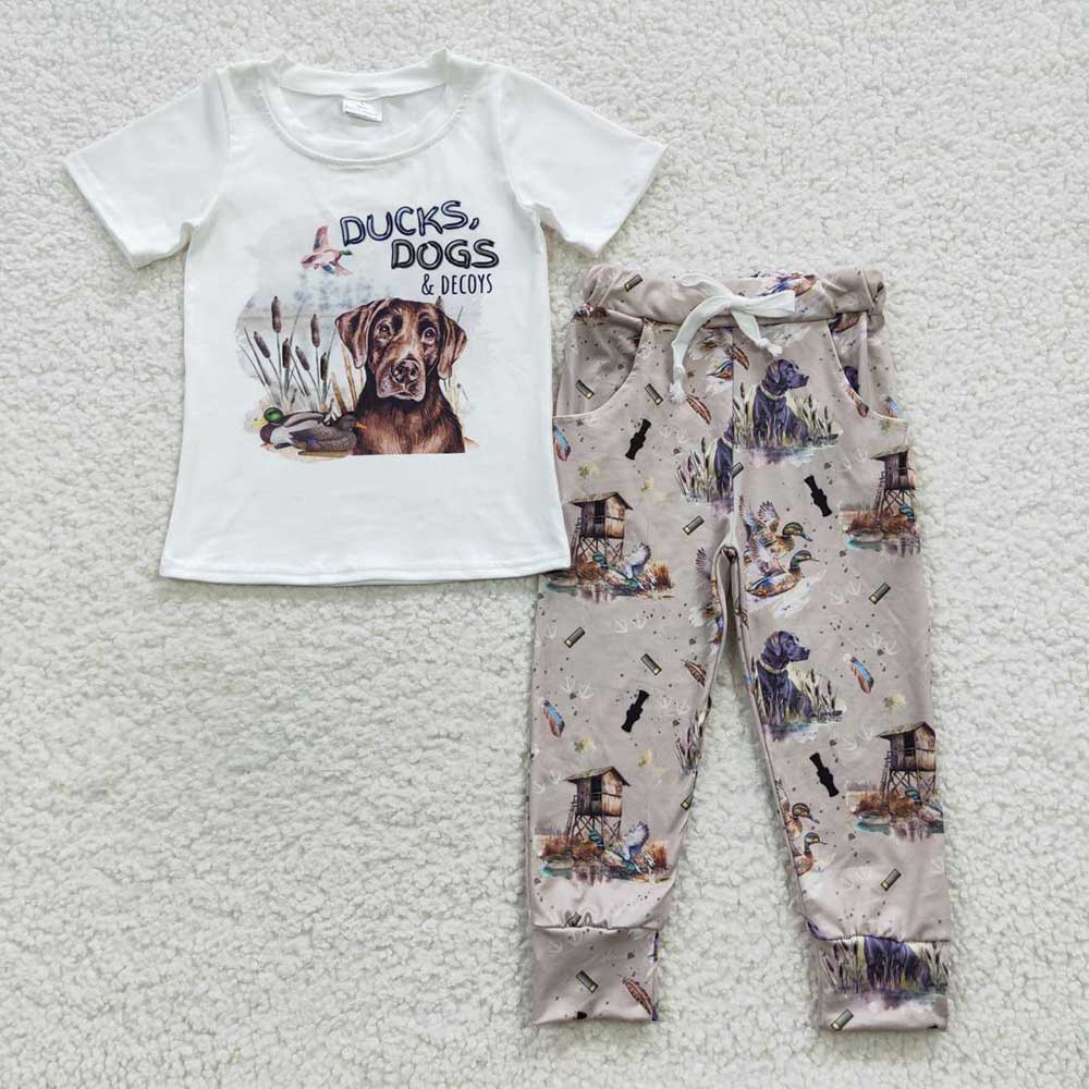 Baby Boys Hunting Shirt Pants Clothes Sets