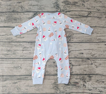 Load image into Gallery viewer, Baby Boys Milk Christmas Cookie Zip Rompers
