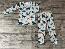 Load image into Gallery viewer, Baby Boys Green Dinosaur Pajamas Pants Clothes Sets
