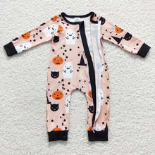 Load image into Gallery viewer, Baby Boys Halloween Ghost Pumpkin Rompers

