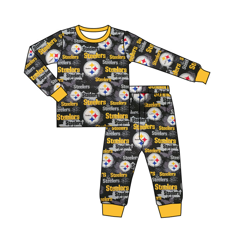 Baby Boys Team Words Pants Pajamas Clothes Sets split order preorder Aug 6th