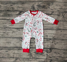 Load image into Gallery viewer, Baby Boys Candy Cane Christmas Rompers
