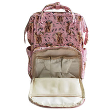 Load image into Gallery viewer, Adult mommy pink heifer cow floral backbags bags
