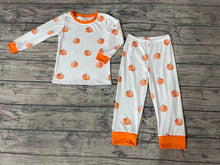 Load image into Gallery viewer, Baby Boys Pumpkin Fall Shirt Pants Jammies Pajamas Clothes Sets
