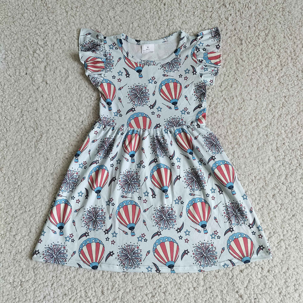 Baby girls balloon pearl dresses