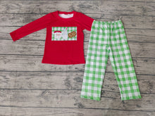 Load image into Gallery viewer, Baby boys Christmas santa milk plaid pants sets
