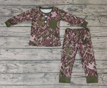 Load image into Gallery viewer, Baby Boys Camo Pocket Top Pants Jammies Pajamas Clothes Sets
