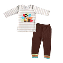 Load image into Gallery viewer, baby boys thanksgiving turkey pants clothing sets
