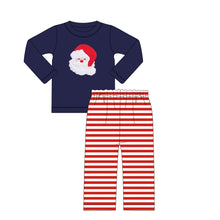 Load image into Gallery viewer, Baby boys santa top stripe pants clothes sets
