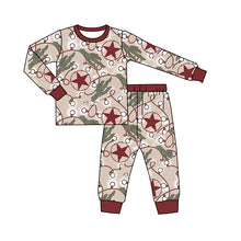 Load image into Gallery viewer, Baby Boys Christmas star cactus pajamas sets
