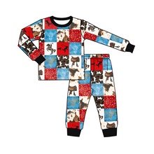 Load image into Gallery viewer, Baby Boys Western Horse Pajamas clothes sets

