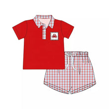 Load image into Gallery viewer, Baby Boys Crab Red shorts sets
