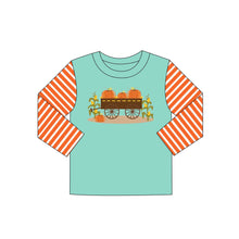 Load image into Gallery viewer, Baby boys pumpkin tractor shirts
