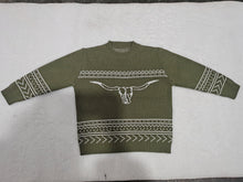 Load image into Gallery viewer, Baby Children Western Cow woolen sweaters
