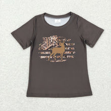 Load image into Gallery viewer, Baby Boys Camo Deer Short Sleeve Shirts Tops
