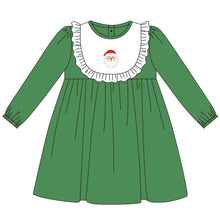 Load image into Gallery viewer, Baby girls Christmas santa green dresses
