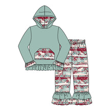 Load image into Gallery viewer, Baby girls hoodie Christmas reindeer pants clothes sets
