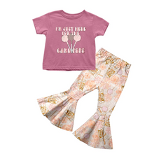 Load image into Gallery viewer, baby girls cake pops pink bell pants sets
