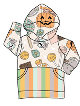 Load image into Gallery viewer, Baby kids Halloween cartoon candy hooded shirts tops
