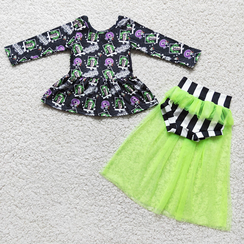 Halloween bummie tutu set