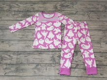 Load image into Gallery viewer, Baby Girls Halloween pink ghost pajamas sets
